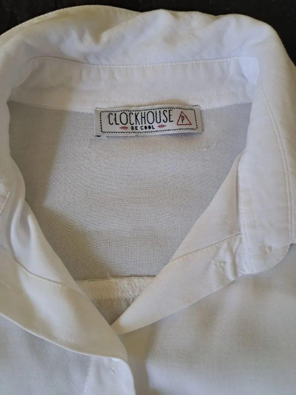 Camisa cropped social branca - Foto 2