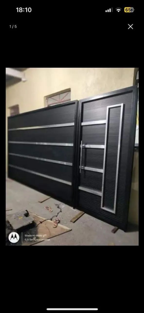 Fabricamos Portão de alumínio sob medida  - Foto 5