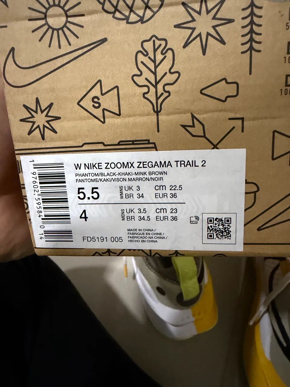 Nike ZoomX Zegama Trail 2 Feminino Nº 34 BR (top de linha p/ trail