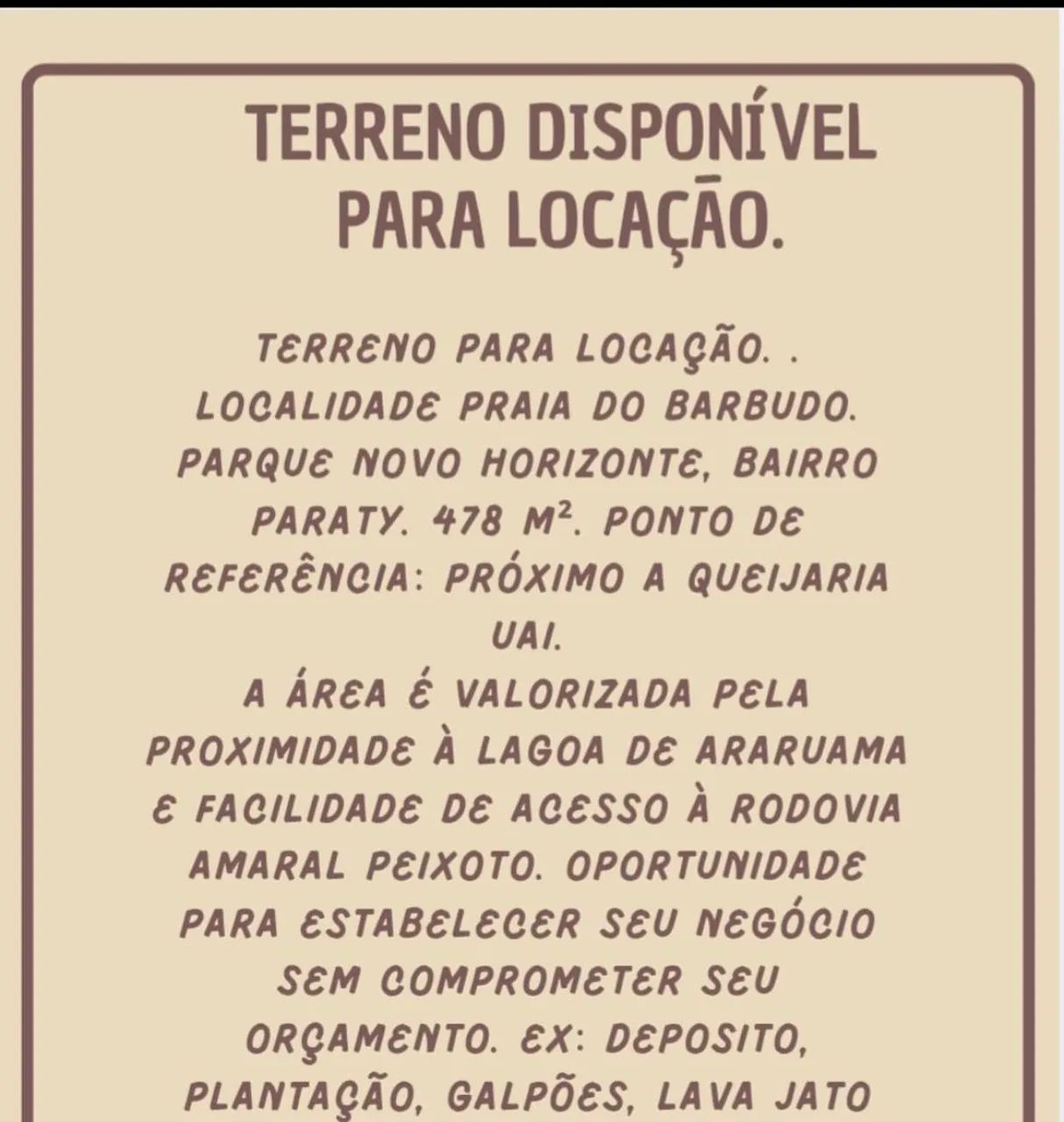 Terreno araruama
