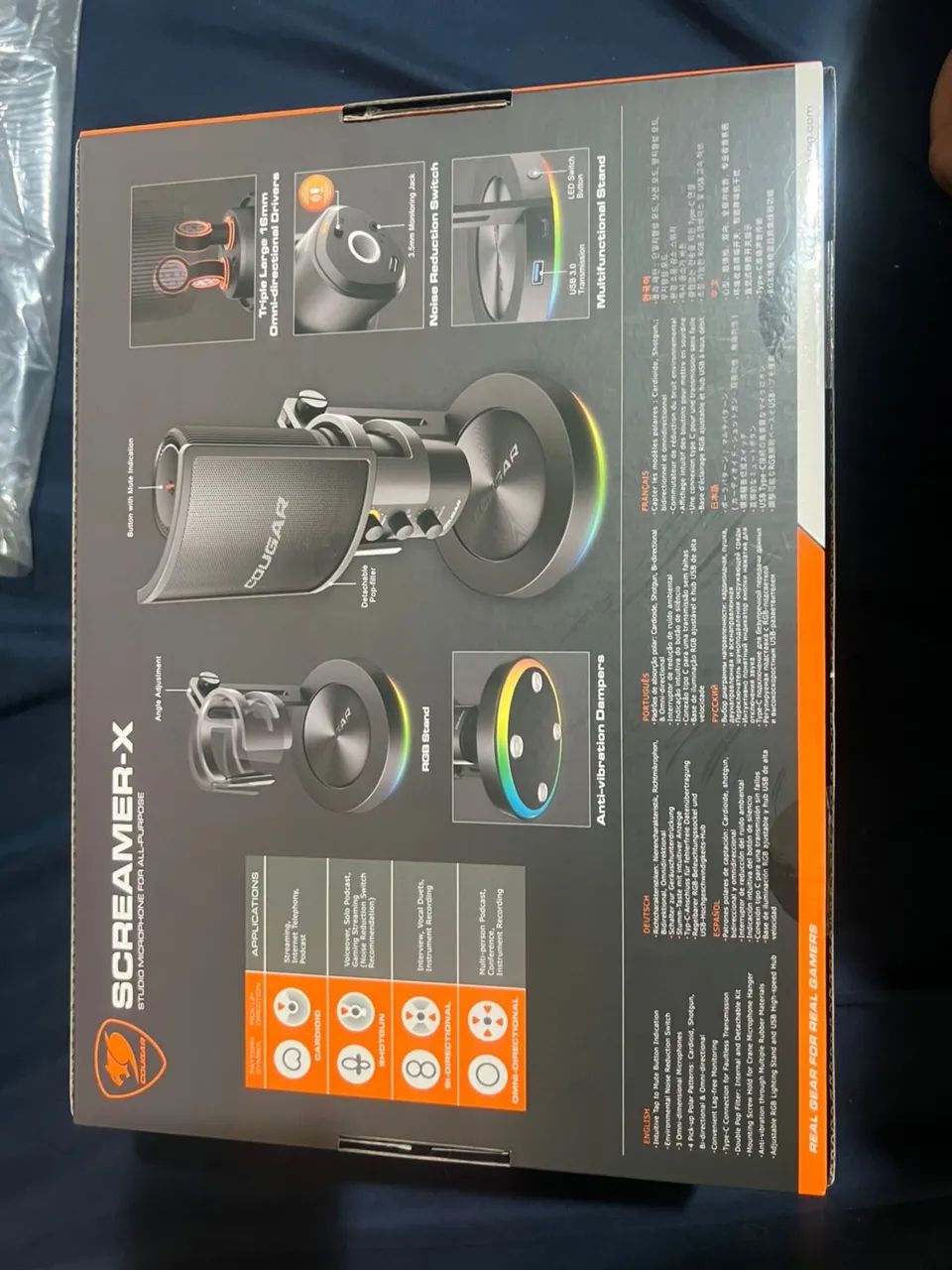 MICROFONE COUGAR SCREAMER X LACRADO - Foto 3