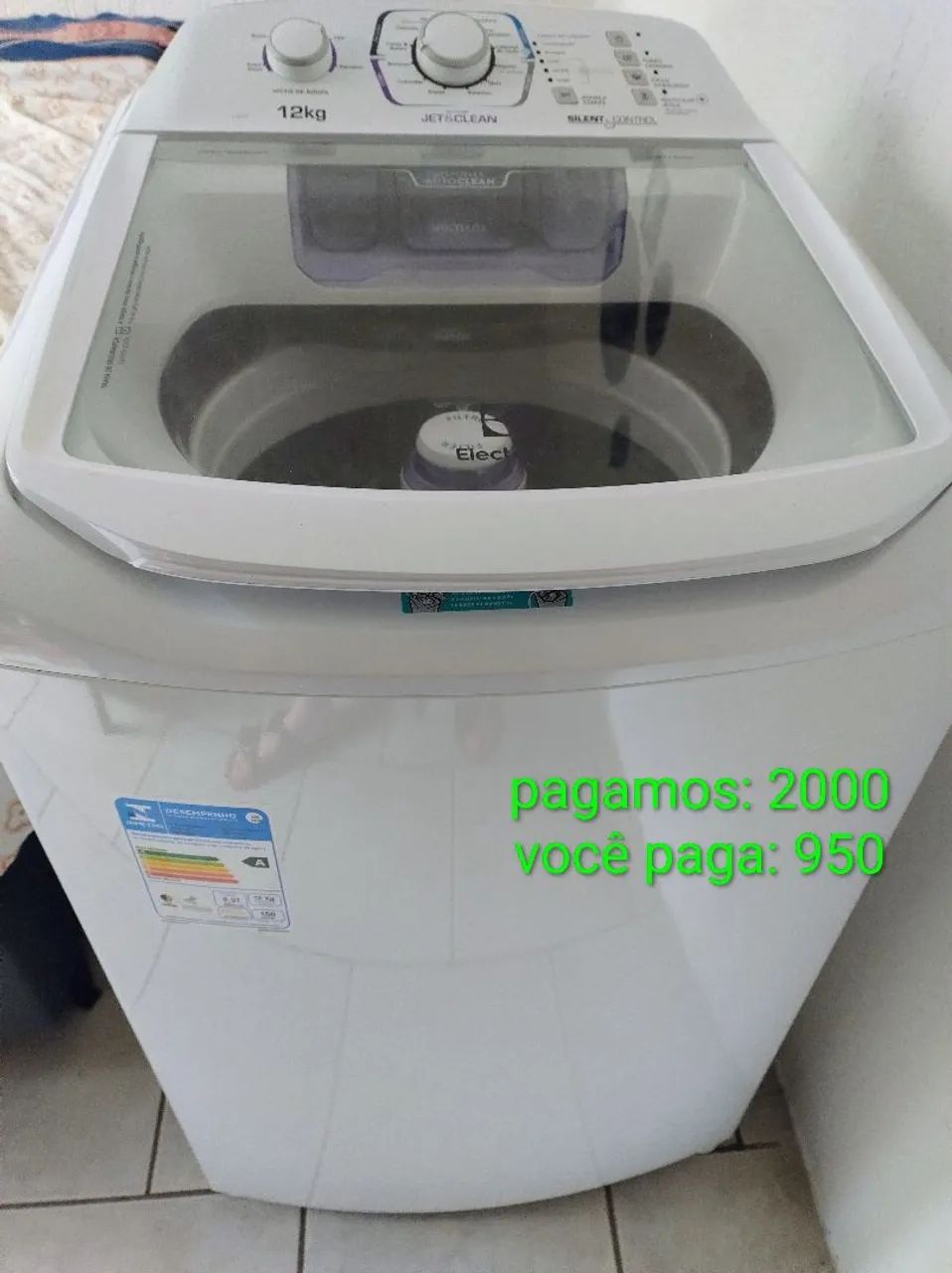 Máquina de lavar Eletrolux 12kg - pouco usada 