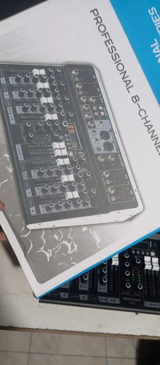 MESA DE SOM MOREFAND CS-8 - 8 CANAIS | NOVA - Foto 4