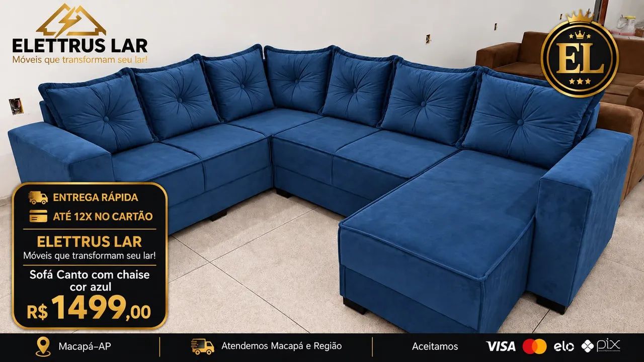 Sofás de canto com chaise novos  - Foto 2