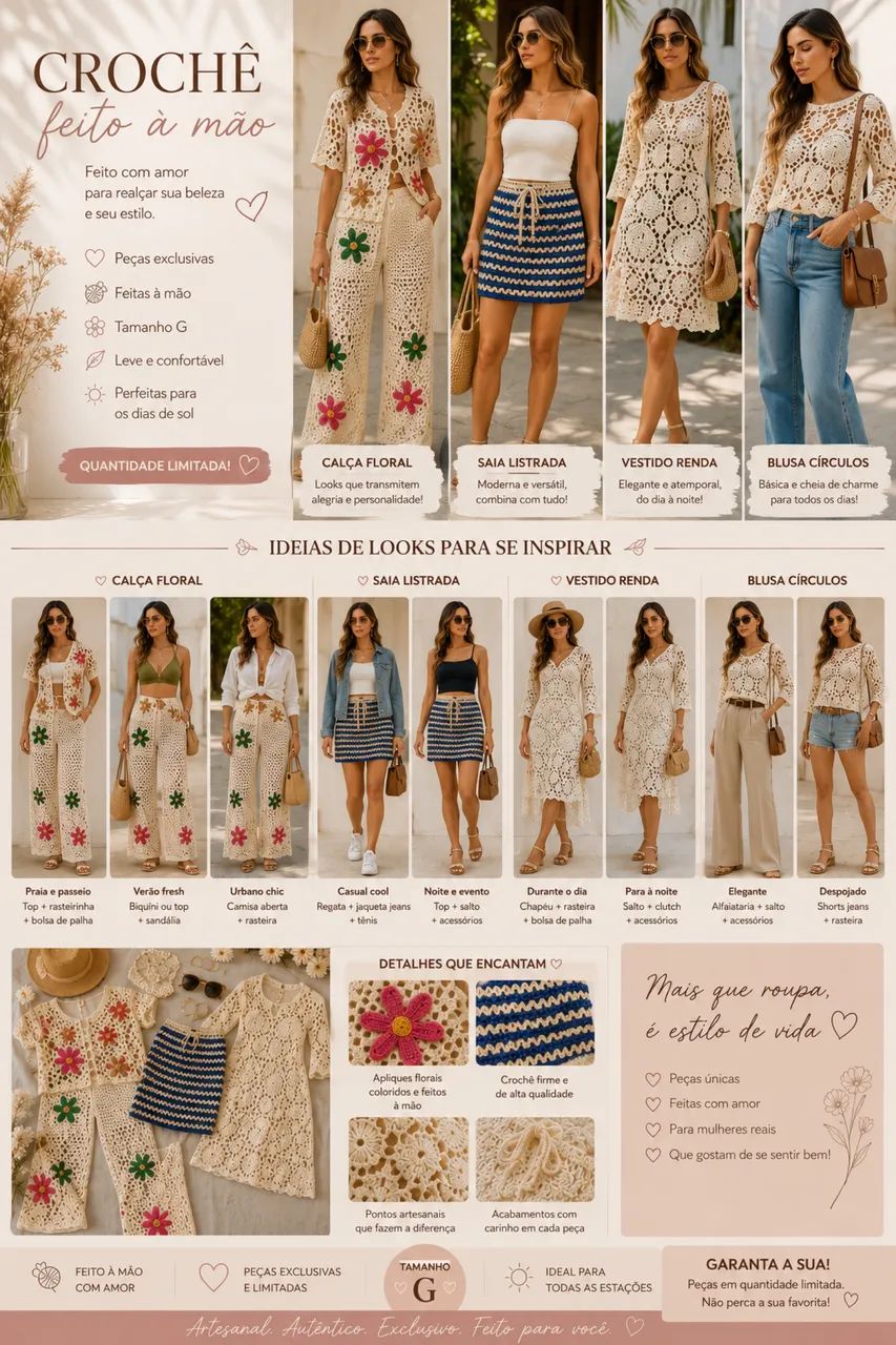 Roupas crochê  