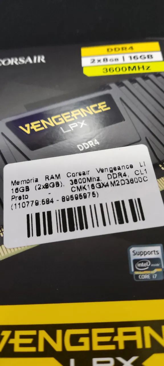 Memória Corsair Vengeance LPX 16GB (2×8GB) DDR4 3600MHz - Foto 2