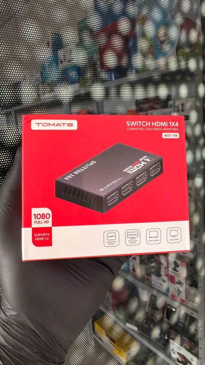 Switch HDMI 1x4 Divisor HDMI Splitter