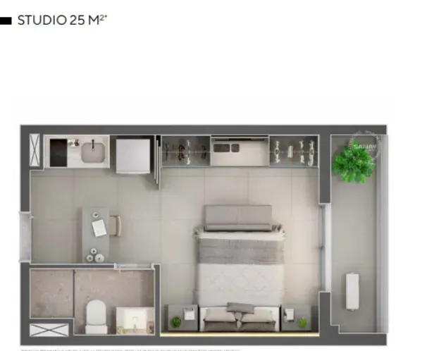 PLANTA 25m²