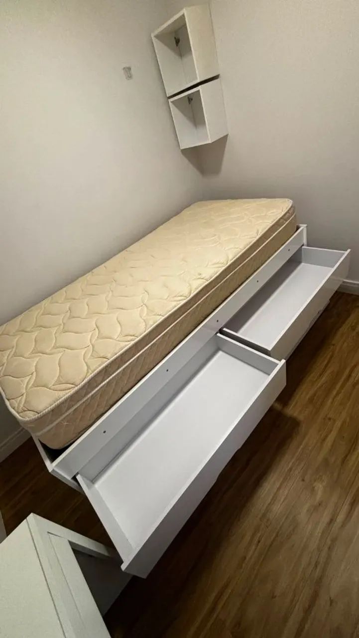 Bicama solteiro com 2 gavetas acompanha colchão - Foto 2