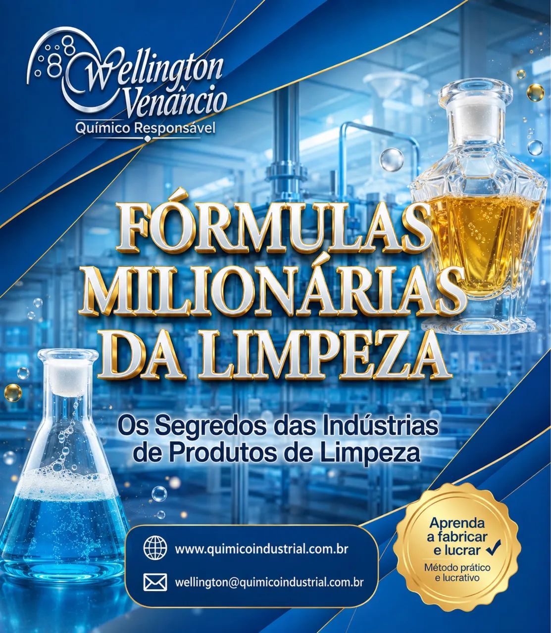 Curso completo de como Fabricar produtos de limpeza - Foto 3