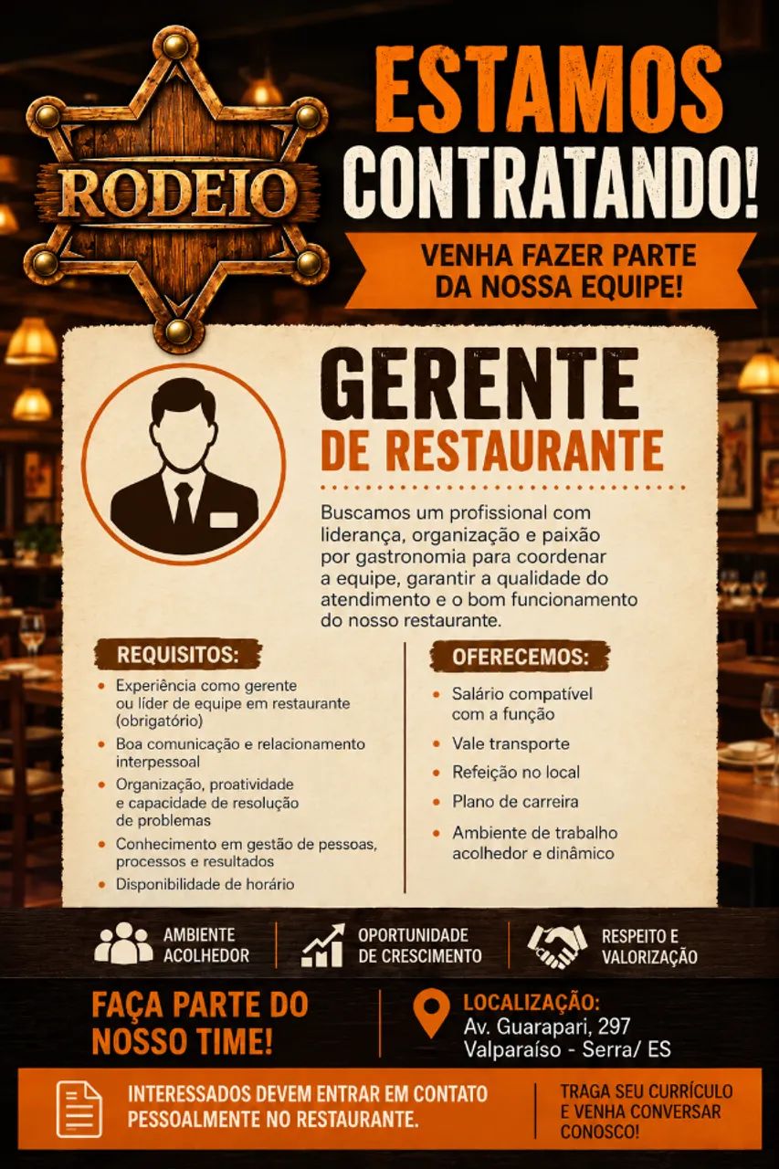 GERENTE DE RESTAURANTE