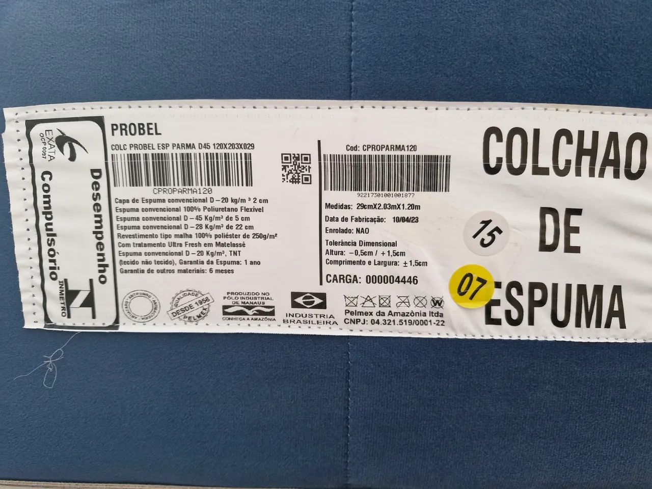 Cama Probel: base e colchão D45 Solteirão  - Foto 3