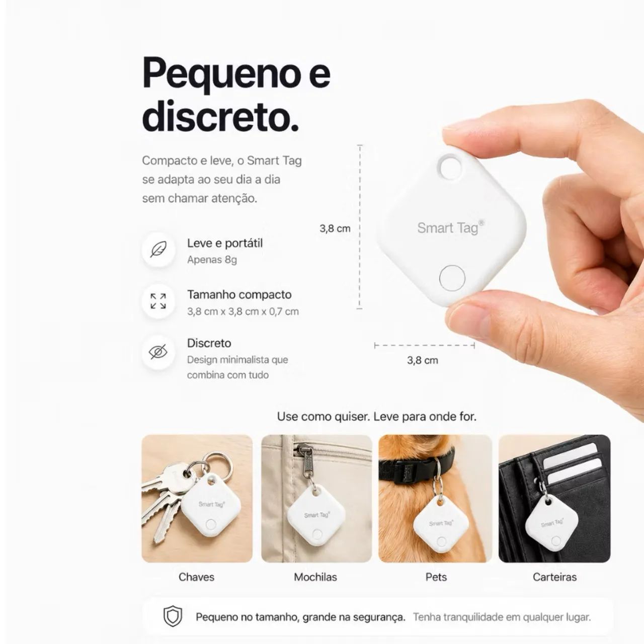 Rastreador Smart Tag compatível somente com IPhone p/ E-bike - Foto 3