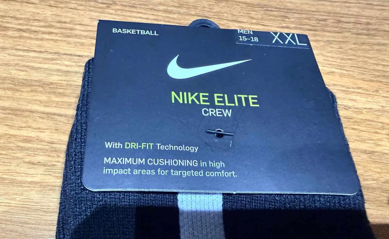 Um Par de Meias NIKE ELITE CREW Original NOVA - Foto 2