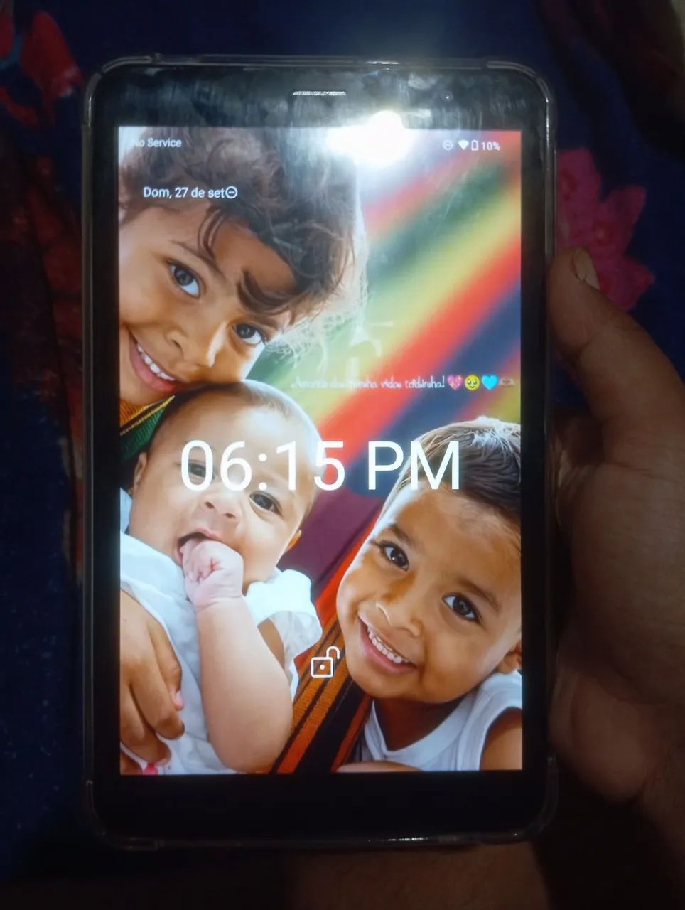 Tablet na caixa com apenas 2 semanas de uso!