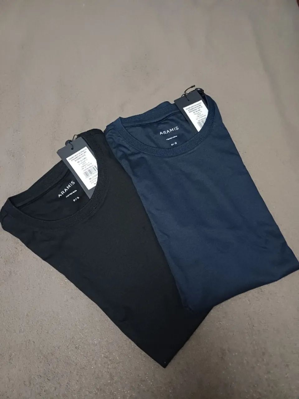T-shirt Aramis Seda e Algodão - Nova - Foto 3