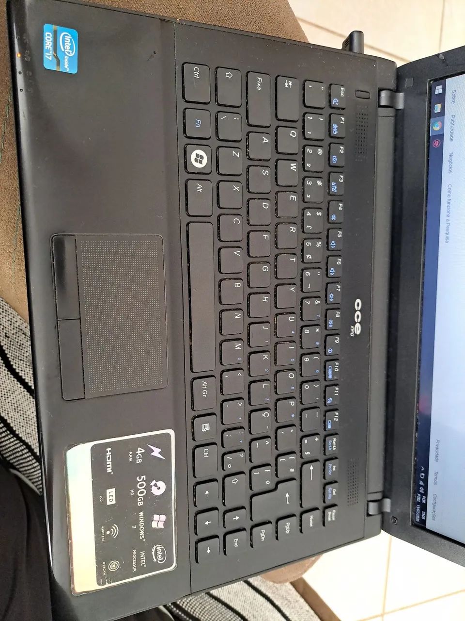Laptop com processador INTEL,  4GB RAM, 500 GB HD,  - Foto 2