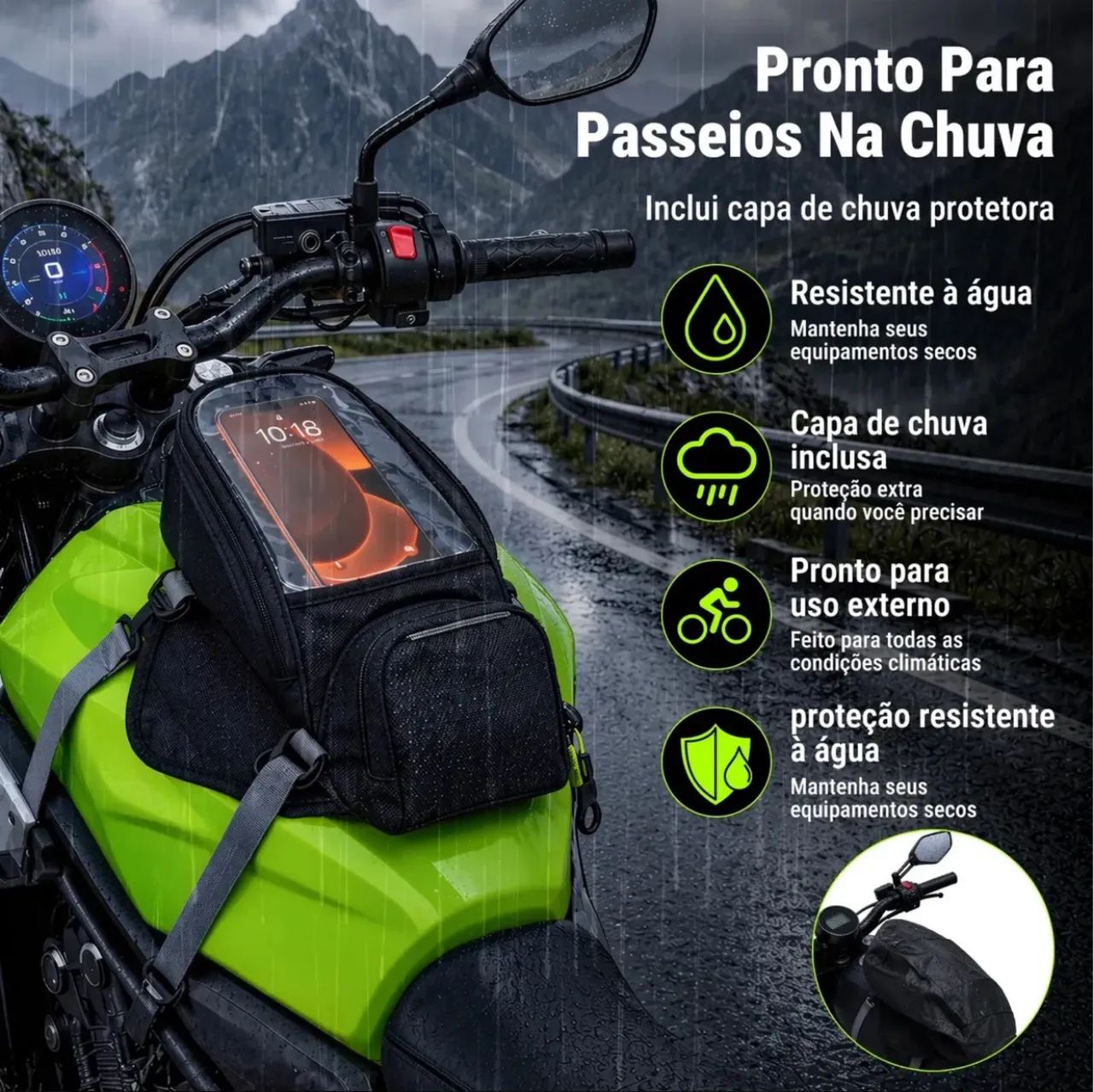Bolsa para tanque de moto  - Foto 5