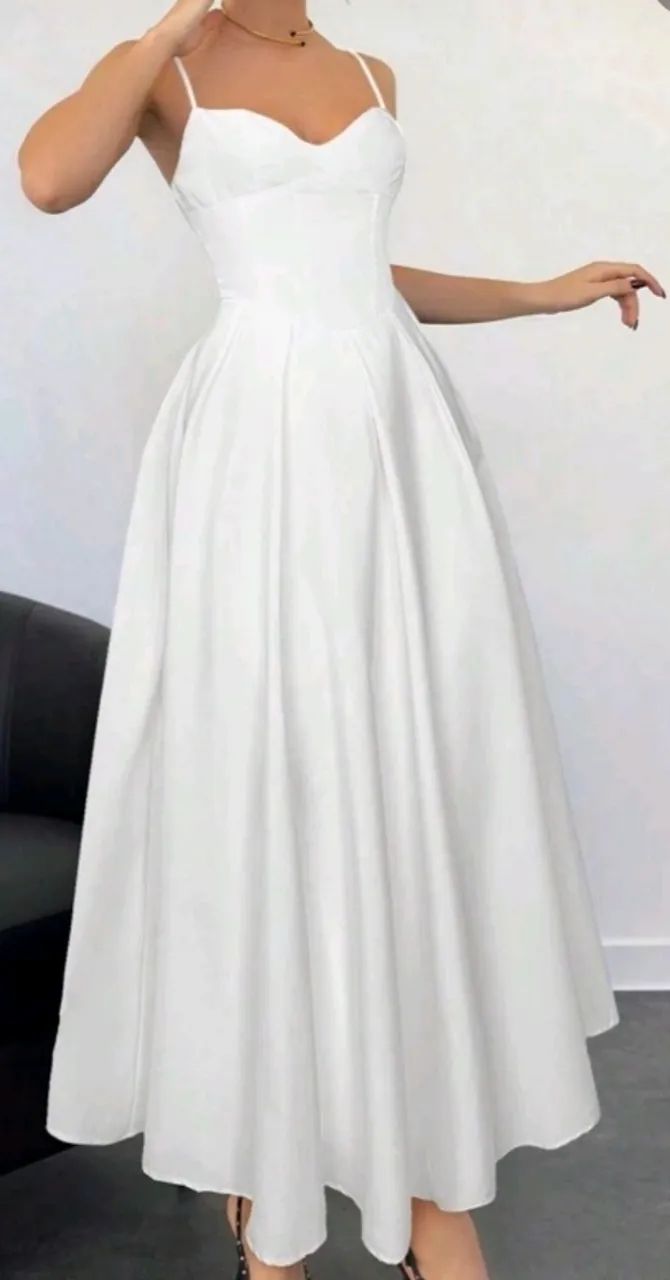 Vestido branco longo - Foto 3