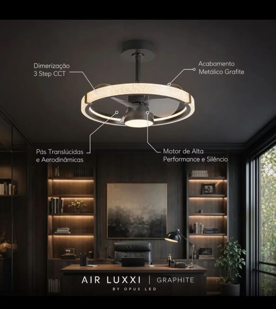 Lustre com ventilador com garantia  - Foto 4