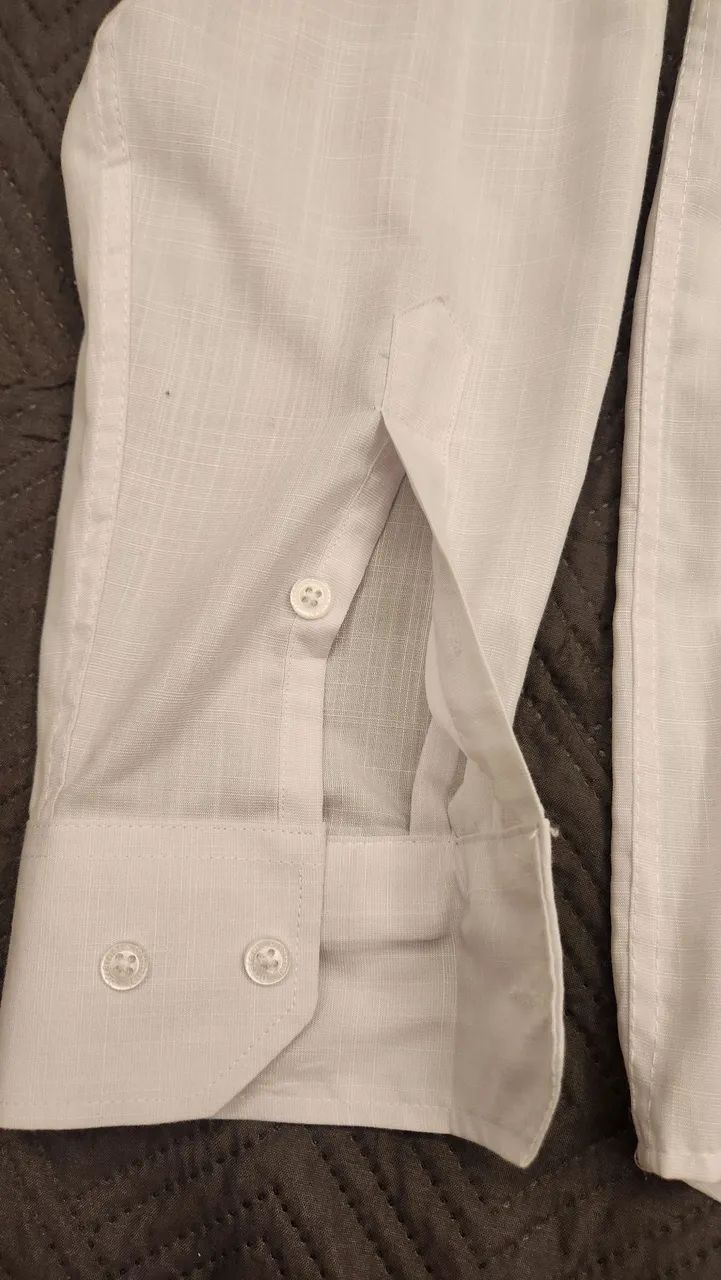 Camisa social Linho Branca - Foto 4