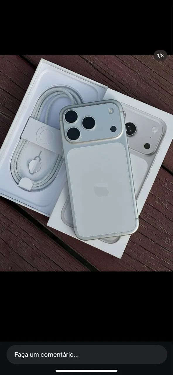 iPhone 17 Pro Silver 256Gb lacrado - Celulares e Smartphones