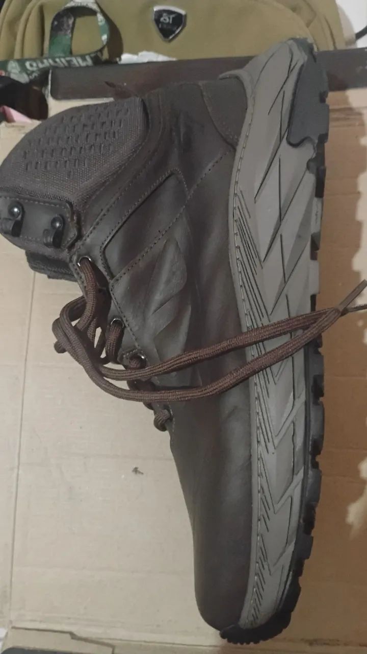 Bota TREKKING Thor Bootpillar Tamanho 46 café - couro Legítimo - Foto 5