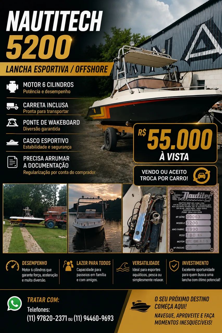LANCHA NAUTITEC 5200