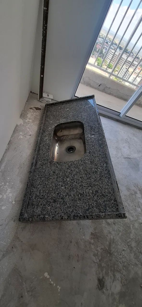 Bancada de Granito e Cuba em Inox
