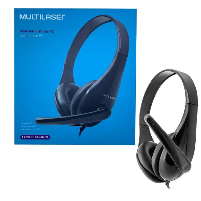 Fone De Ouvido Headset Business P/ Pc e Notebook Multilaser