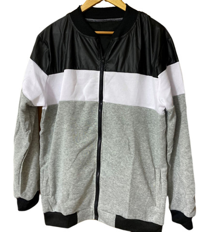 jaqueta masculina de algodão com zíper