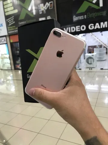 iPhone 7 Plus rosa com garantia // pronta entrega