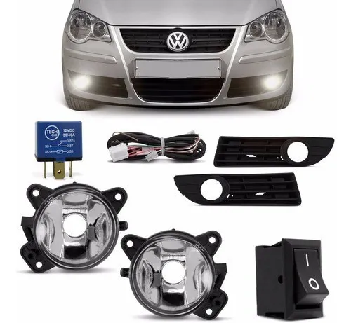 Kit farol de milha Polo 2006 a 2010