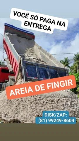 Areia FINGIR FINA DIRETO DO AREEIRO 12 METROS 