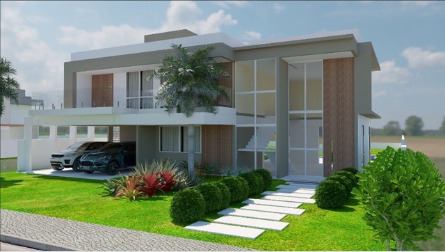 Casa em Buscavida com 4 Quartos e 4 Suites com Varanda Vista Mar(SM)