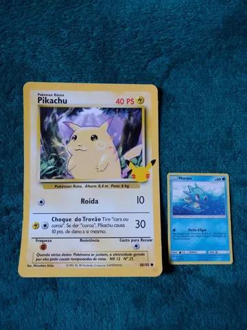 Carta pokemon pikachu  +33 anúncios na OLX Brasil