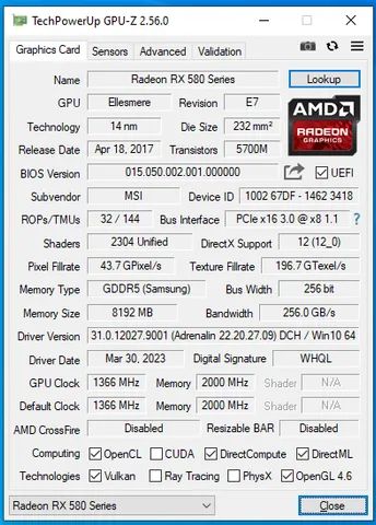 Ryzen 5 1500x rx on sale 580