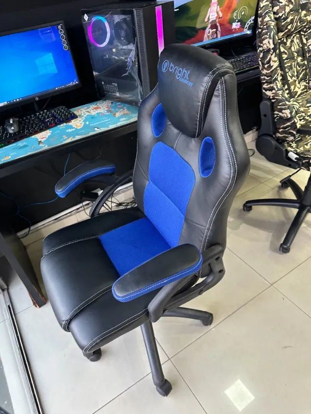 Cadeira Gamer Bright Azul - 601 - + Garantia de 1 ano 
