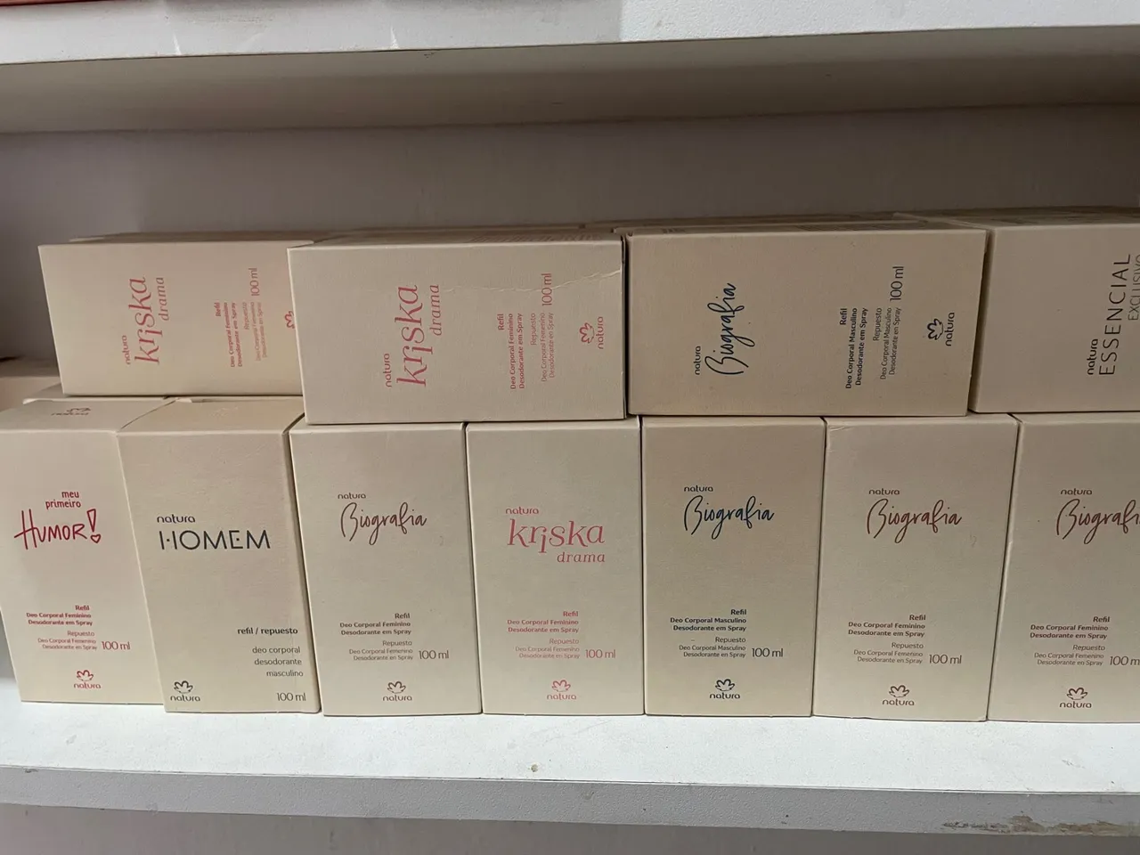 Deo corporal feminino e masculino Natura 100ml refil