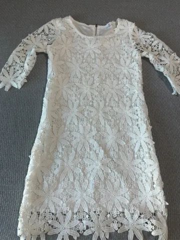 Vestido branco rendado