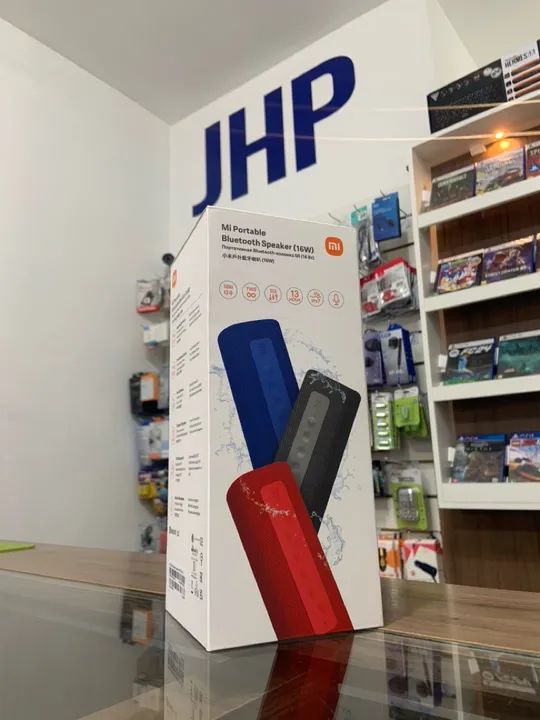 Caixa de Som Bluetooth Xiaomi Mi Portable Original Azul 16W | Parcela Sem Juros | Curitiba