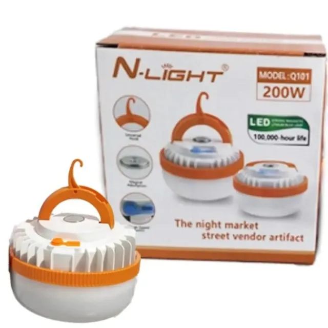 Lâmpada LED Recarregável Magnética Portátil 200W EL-2711 - 1151