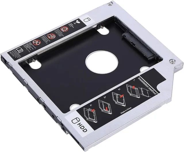  Adaptador Dvd para Hd Ou Ssd Notebook Drive Caddy 9,5mm - Foto 5