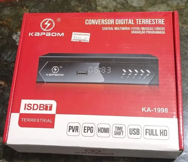 Conversor Digital Full Hd Com Controle Kapbom - Ka-1998