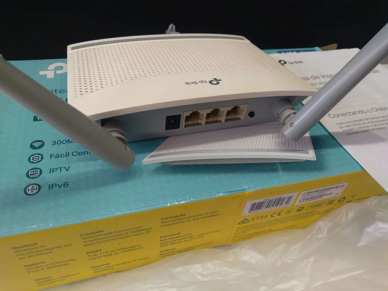 Roteador TP-Link TL-WR820N  110/220V  - Foto 5