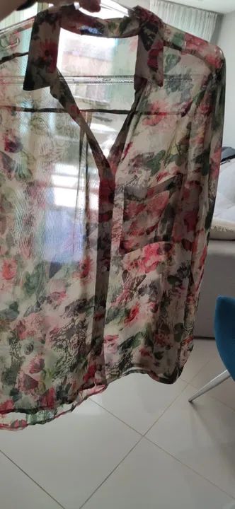 camisa elegante de botão - Foto 4