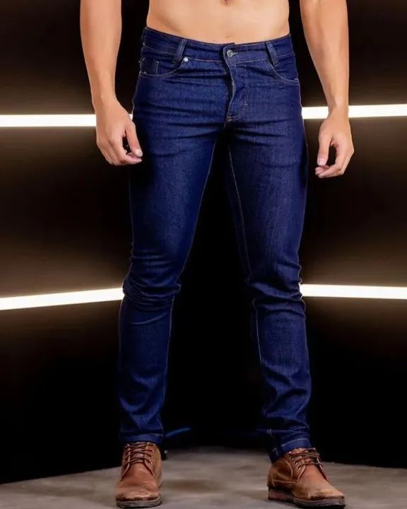 Calça jeans masculina com lycra  - Foto 5
