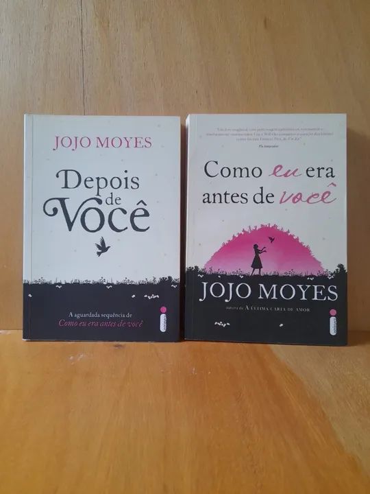 2 livros de Jojo Moyes - Como eu era antes de você e Depois de você 