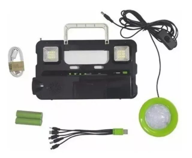 Sistema de Luz Solar LK-3103 - Lanternas, pendente com luz, rádio, leitor de MP3 - Foto 6