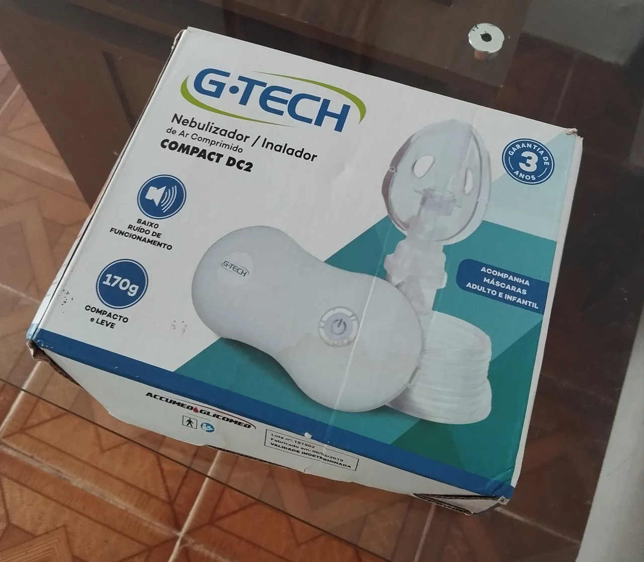 Nebulizador Inalador Compacto G-Tech DC2
